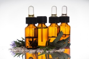 Essential oil with lavender and rosemary